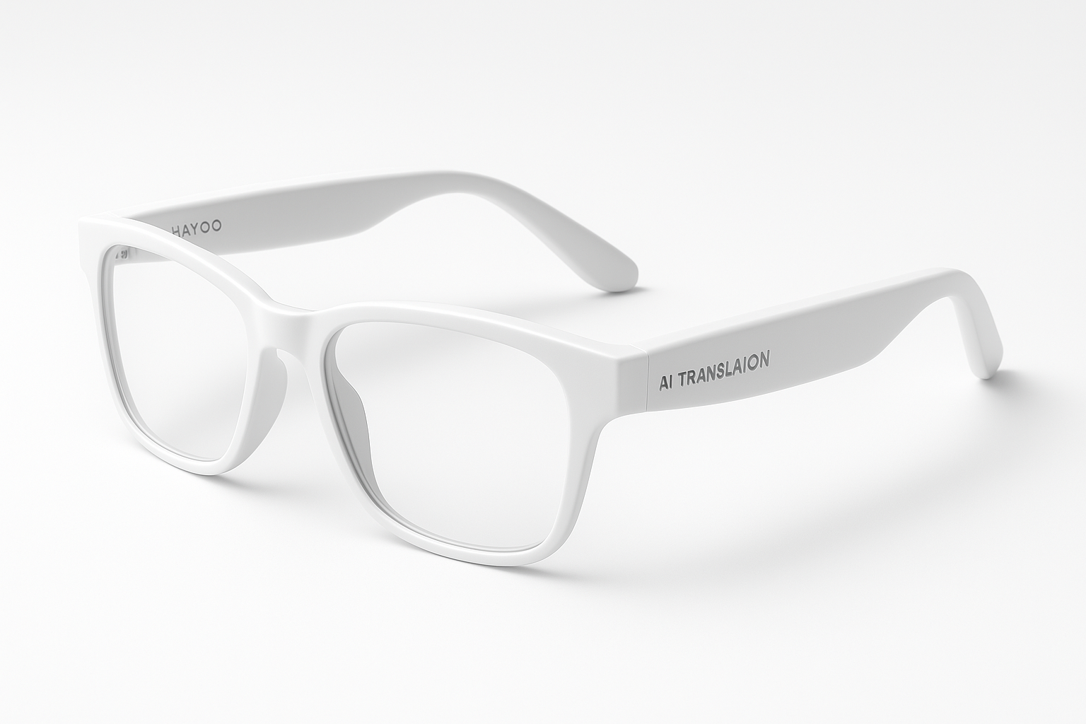 Lunettes AI blanches 4K