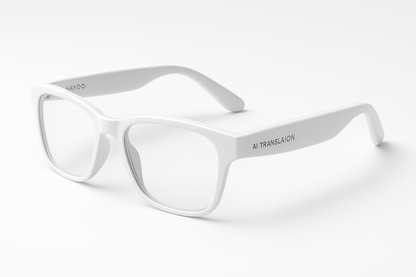 Lunettes AI blanches 4K