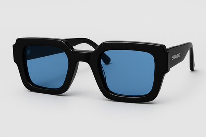 Lunettes noir/bleu bold 4K