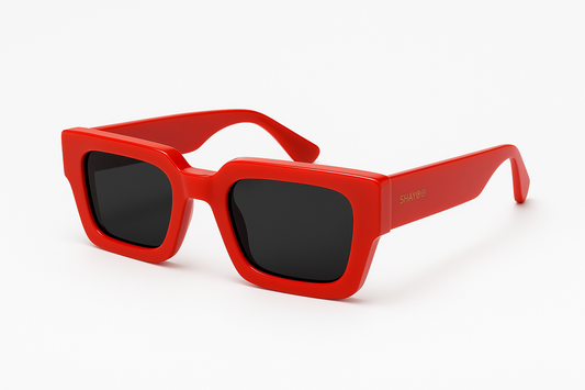 Lunettes rouges bold 4K