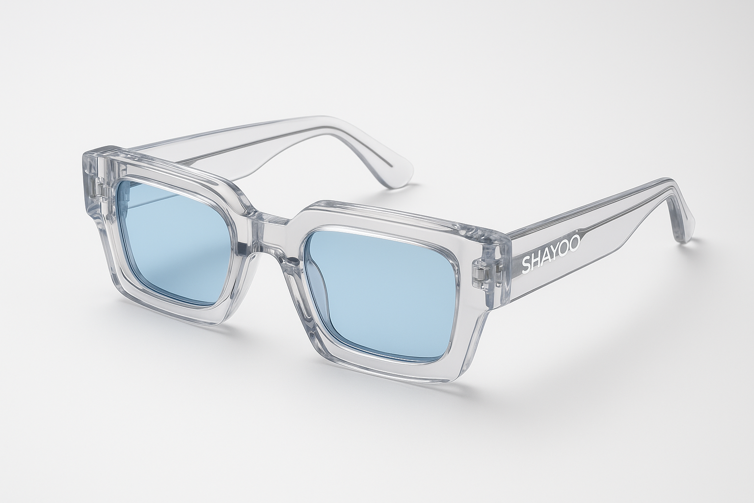 Lunettes transparent/bleu clair bold