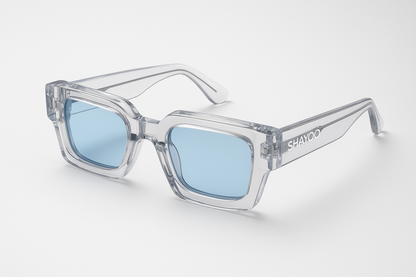Lunettes transparent/bleu clair bold